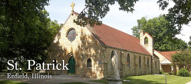 St. Patrick Church, Enfield, Illinois card
